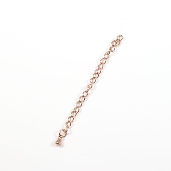 18K Gold Plated 6cm Stainless Steel Extender Chains Jewelry Findings Bracelet Necklace Extender - Image 3