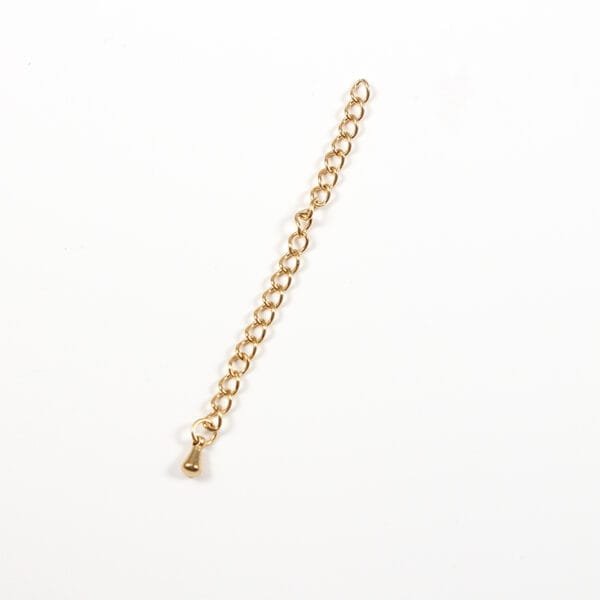 18K Gold Plated 6cm Stainless Steel Extender Chains Jewelry Findings Bracelet Necklace Extender - Image 4