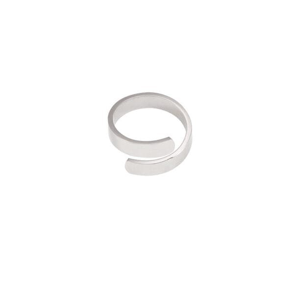 OEM Stainless Steel Men's Jewelry Engrave Logo Cock Gold Plated Open Ring - Image 4