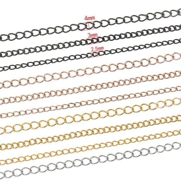 OEM Stainless Steel Chain Extender 18K PVD Plated DIY Jewelry Findings