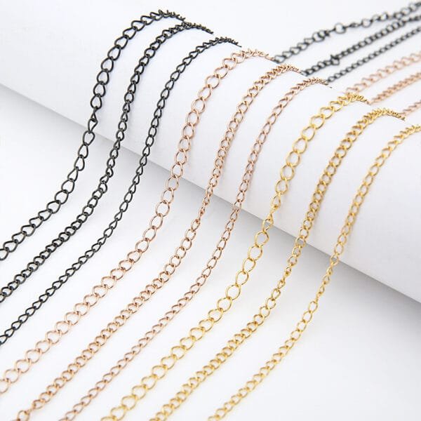 OEM Stainless Steel Chain Extender 18K PVD Plated DIY Jewelry Findings - Imagen 3