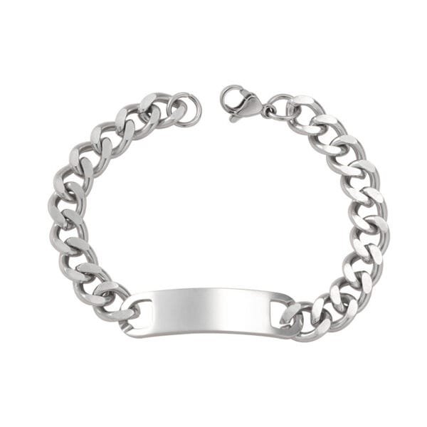 Customize Stainless Steel Women Men Couple Bracelets Stainless Steel Chain Jewelry Bracelet With Factory Low Price