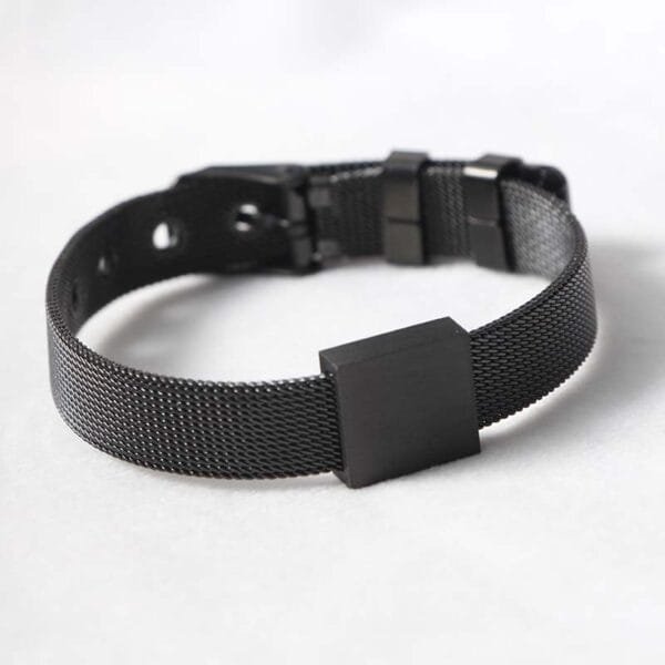 Factory Price Stainless Steel Mens Jewelry Women Brushed Square Net Bracelet - Imagen 2