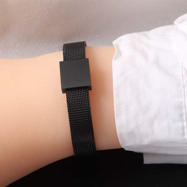 Factory Price Stainless Steel Mens Jewelry Women Brushed Square Net Bracelet - Imagen 6