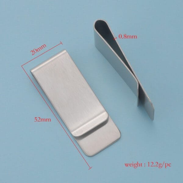 Popular Stainless Steel Gold Plated Mirror Polished Blank Custom Logo Mens Tie Clips for Men - Bild 4