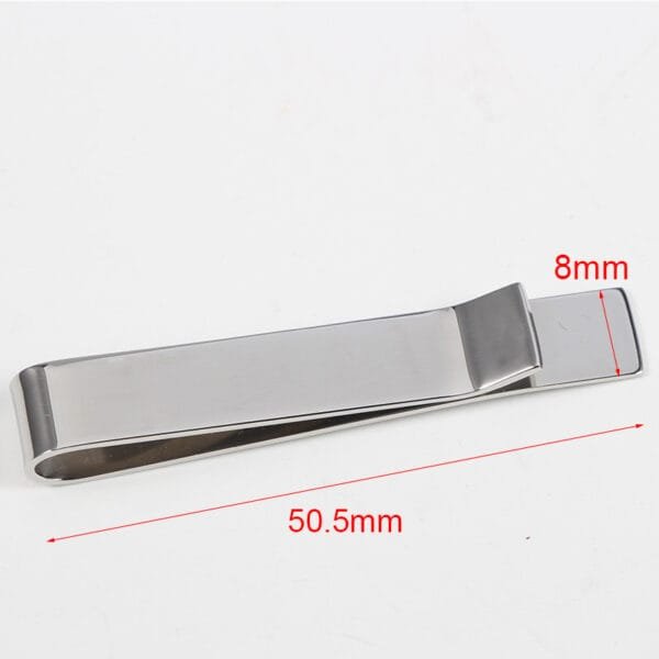Stainless Steel Mirror Polished Blank Customized Men's Tie Collar Clip - صورة 2