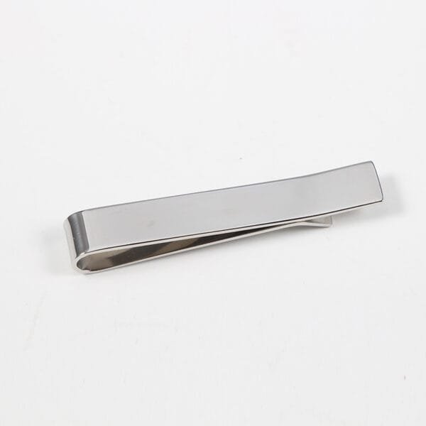 Stainless Steel Mirror Polished Blank Customized Men's Tie Collar Clip - صورة 4