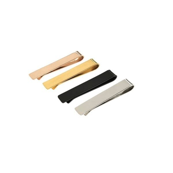Stainless Steel Mirror Polished Blank Customized Men's Tie Collar Clip - صورة 6