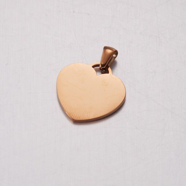 Popular Heart Pendants Charms Custom Logo Stainless Steel 18K Gold Plated Fashion Jewelry - Image 6