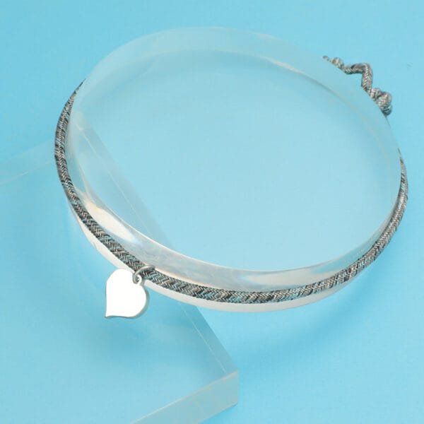 Name Personalized Birthstone Luxury Birthday Gift Bracelet Heart Pendant Charm Couple Bracelets for Lover Friend - صورة 5